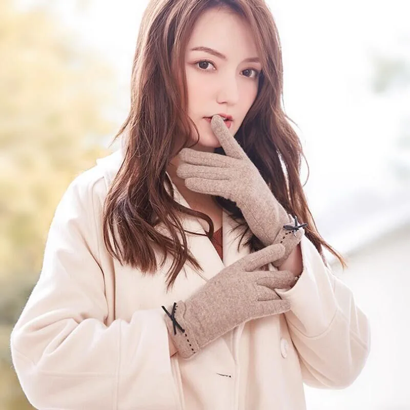 Фото BING юаней дороже HAO XUAN Сезон осень-зима женские кашемировые перчатки шерстяные