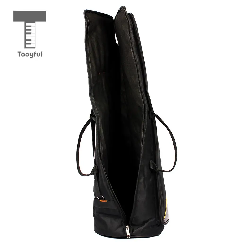 Tooyful прочная оксфордская ткань теноровый тромбон Gig Bag сумка для переноски сумка на плечо чехол для музыкального инструмента аксессуар 910 мм