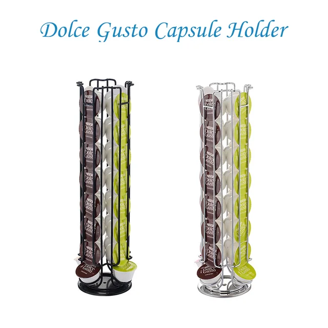 Best Offers 1pc Coffee Pod Holder Revolving Rotating Coffee Capsule Stand Capsules Storage For 32pcs Dolce Gusto Capsule Kitchen Accessories Best Offers 1pc Coffee Pod Holder Revolving Rotating Coffee Capsule Stand Capsules Storage For 32pcs Dolce Gusto Capsule Kitchen Accessories