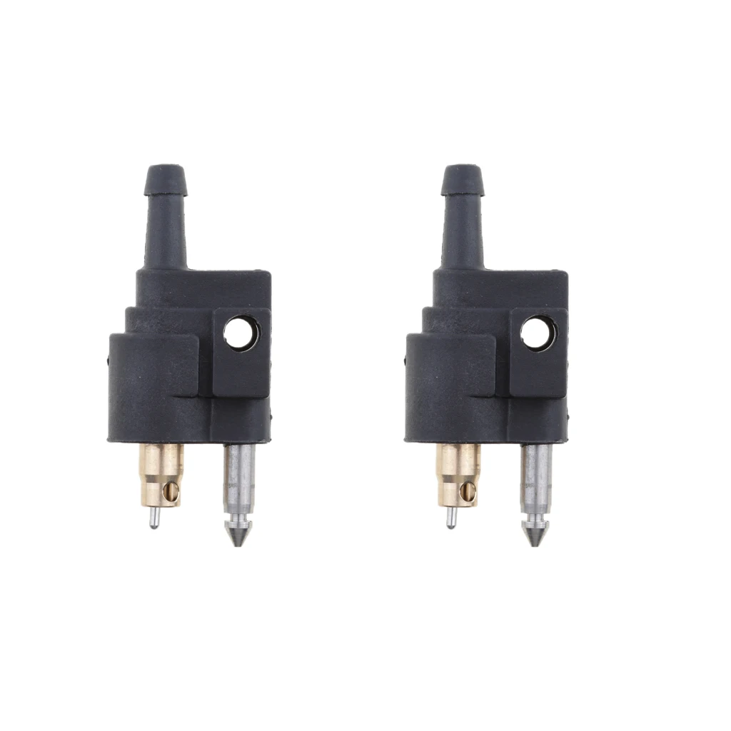 

2pcs Outboard Engine Fuel Line Connector Fits 1/4" Hose Line For Yamaha Outboard Motor Fuel Pipe 6cm Male