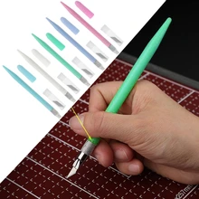 Резьба нож ручка инструменты Нескользящая ручка с 12 шт стальные лезвия ремесло скульптур