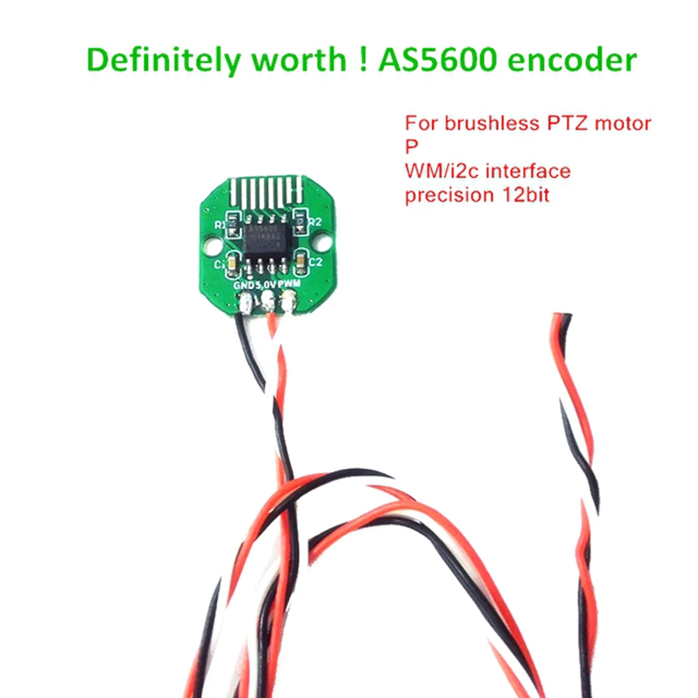 

1Pc AS5600 Absolute Value Encoder PWM/I2C Port Precision 12 Bit Brushless Gimbal Motor Encoder w Hollow/Solid Magnetic Ring New