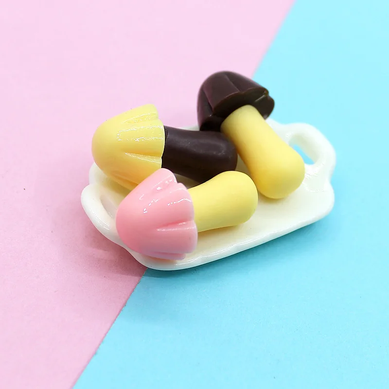 

New Mushroom Chocolate Addition Slime Supplies Accessories DIY Decoration for Slime Filler Miniature Kids Toys Decoration Gift E