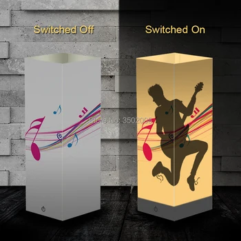 

2018 new warm white Color guitar player Shadow Lamps