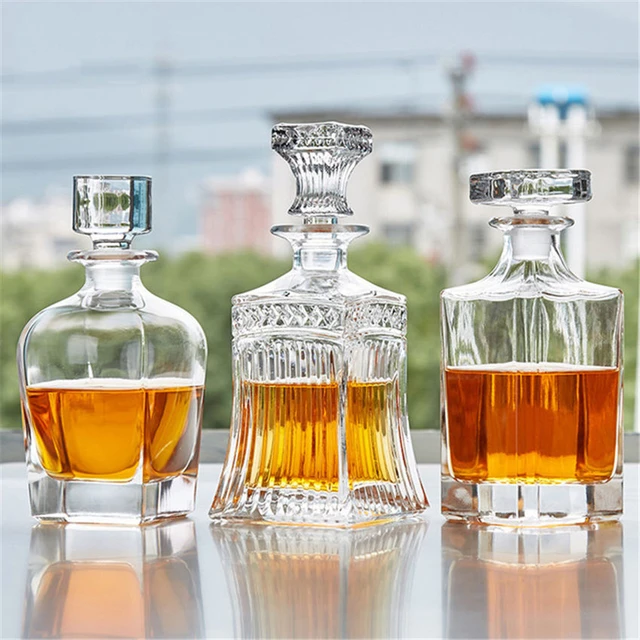 Wine Decanter Glass Iceberg Whiskey Decanter Glass Carafe Crystal Wine  Breather Carafe With Lid Bar Accessory - Bar Sets - AliExpress