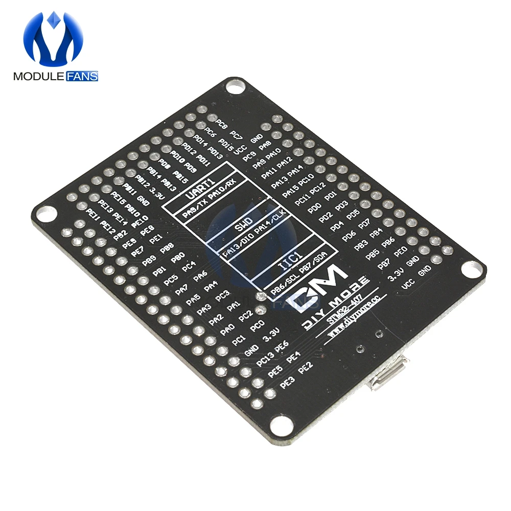 Плата разработки STM32F4 Discovery STM32F407VGT6 ARM Cortex M4 32bit MCU Core SPI I2C IIC UART ISC|development board|module i2carm