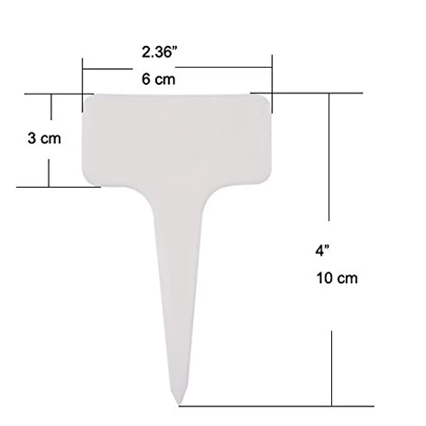Мягкие-350 шт 2,36 дюймов x 4 дюймов Т-тип многоразовые пластиковые садовые этикетки для растений Метки Маркеры