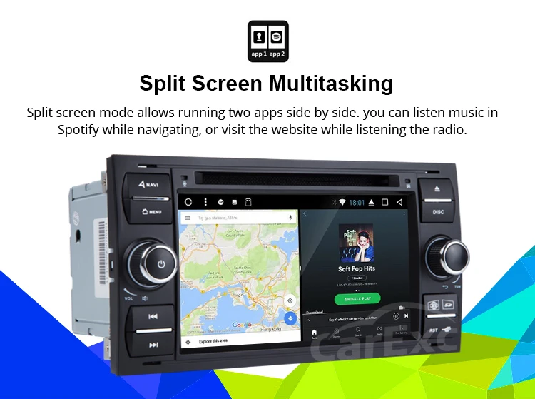 Discount Android 9.0 Octa Core Car DVD Player For FORD S-Max Kuga Fusion Transit Fiesta Focus II GPS WIFI Navigation Radi WIFI Stereo 19