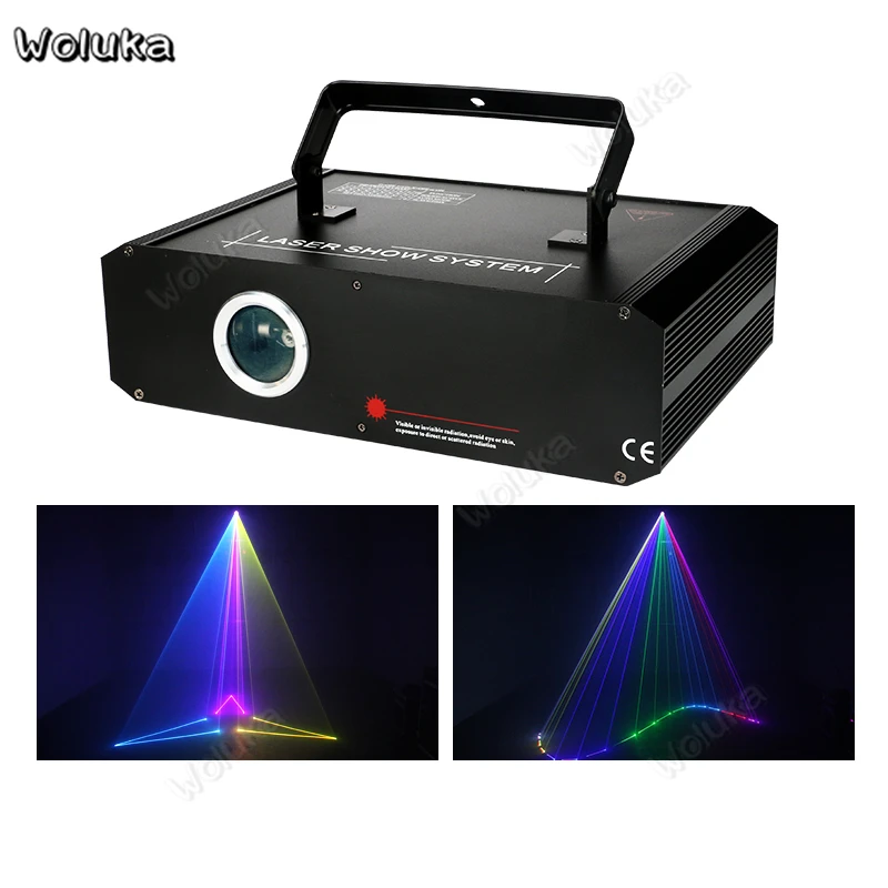 500MW / 1W Full Color Animation RGB Laser Light Stage Lighting Sound Control Pattern Bar Party Lights KTV Flash CD50 W01 | Лампы и