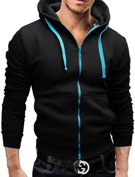 

Brand 2018 Hoodie Solid Color Zipper Cardigan Hoodies Men Fashion Tracksuit Male Sweatshirt Hoody Mens Purpose Tour
