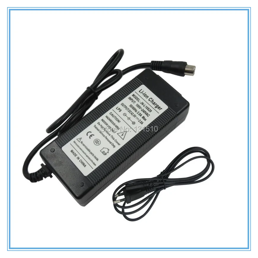 36 В 2A литий-ионный аккумулятор зарядное устройство Ouput 42 в 2A зарядное устройство используется для 10S 36 В 8ah 10ah 12ah и 15ah Ebike зарядное устройство