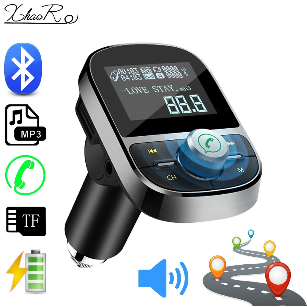 Автомобильный bluetooth fm трансмиттер с поддержкой aux U Disk tf карта аудиовыход MP3 плеер