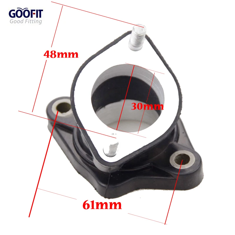 

GOOFIT 30mm Intake Manifold Pipe for CG 250cc ATV Dirt Bike & Go Kart P091-023