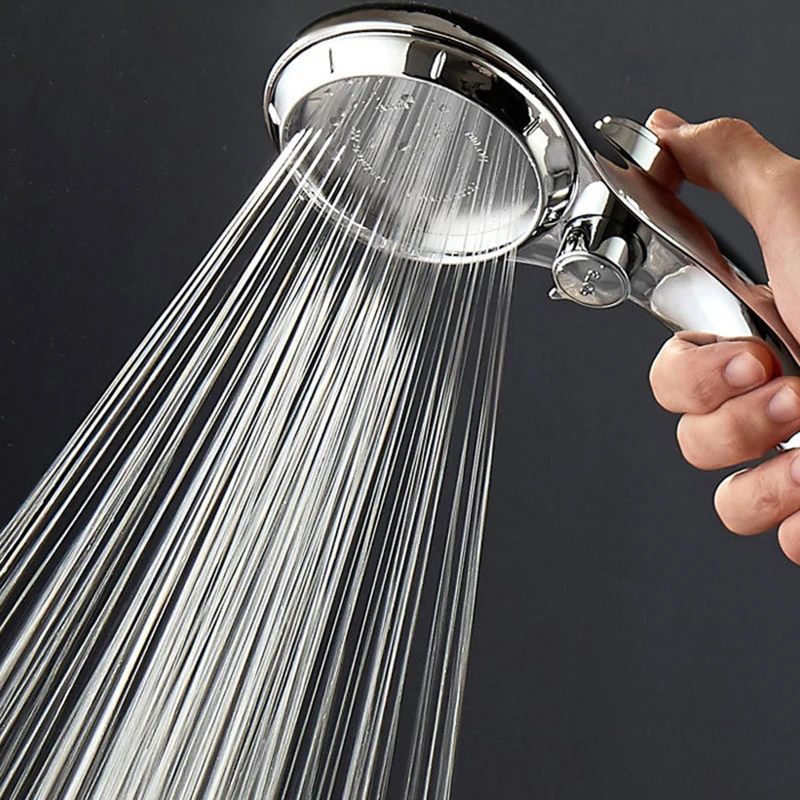 

Bath Shower head With One Button Water Stop Adjustable Detachable Pressurized Water Saving ShowerHead