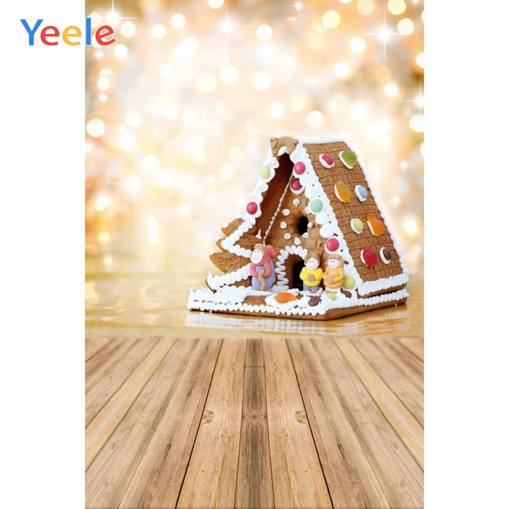 

Yeele Cake house Baby Girl Portrait Light Glitter Wood Floor Photographic Backgrounds Photography Backdrops For The Photo Studio