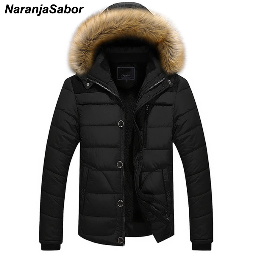 NaranjaSabor 2020 Winter New Men's Thick Coat Casual Overcoats Mens Jackets Parkas Male Outwear Inside Fleece Hooded Coats 6XL NaranjaSabor 2020 Winter New Men's Thick Coat Casual Overcoats Mens Jackets Parkas Male Outwear Inside Fleece Hooded Coats 6XL