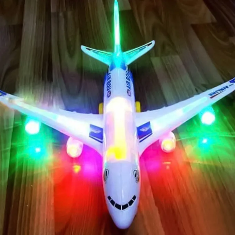 A380 детские игрушки самолет мигающий светодиодный светильник и музыка Аэробус Летающий планер Самолеты Модель аэроплана наполнители Летающий планер самолет игрушки