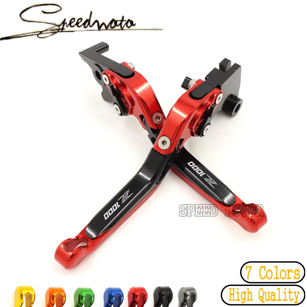 

Red CNC Adjustable Motorcycle Brake Clutch Levers For Kawasaki Z1000 2007-2016 Free shipping