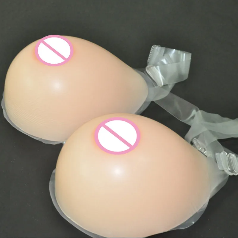 Breast Form Enhancer Reusable Crossdresser Strap Fake Boobs Bust Silicone Bra Transgender Artificial Breast Women Bra 6