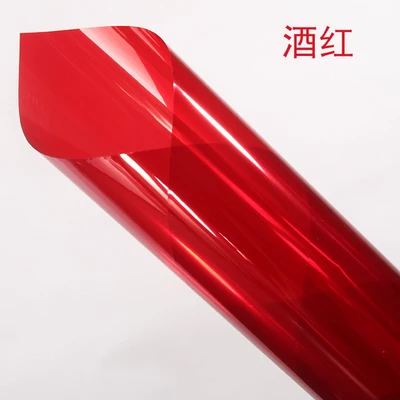 Пленка разных цветов на стекло для изготовления витражей - Цвет: red