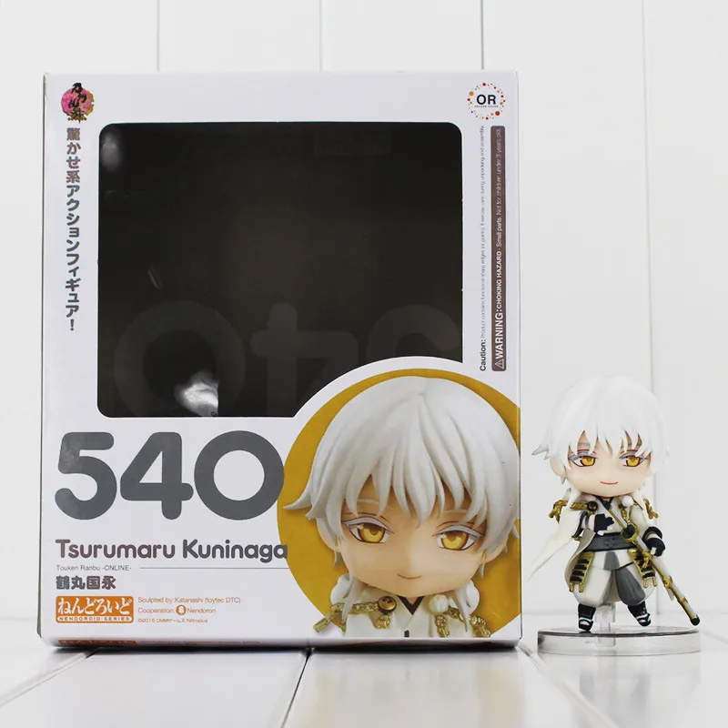 Аниме Touken Ranbu Online Nendoroid Tsurumaru Kuninaga ПВХ экшн статуэтки коллекционные модели игрушки 10 см в штучной упаковке T93