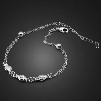 

Fashionable woman pure silver anklets.Solid 925 silver fish pendant anklets.Cute girl anklets.Charming lady silver jewelry