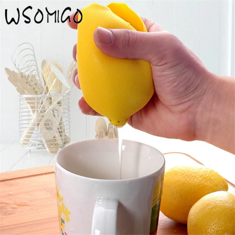Новые кухонные аксессуары гаджеты Лимон силиконовый вручную соковыжималка для лимона соковыжималка моросит свежий цитрусовый сок гаджет кухонные инструменты-S