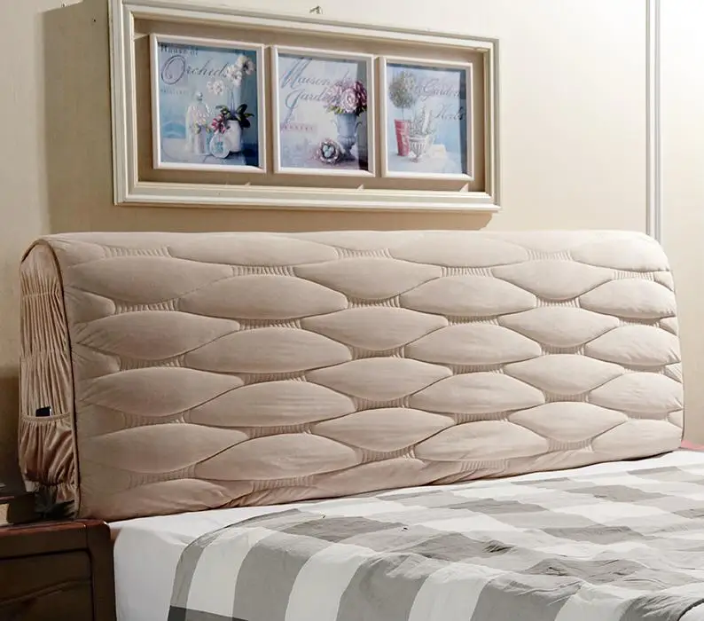 JaneYU тип толстого Европейского полного покрытия с защитным чехлом для прикроватной кровати мягкий-Чехол Эластичный дуги спинки защита от пыли - Цвет: as picture