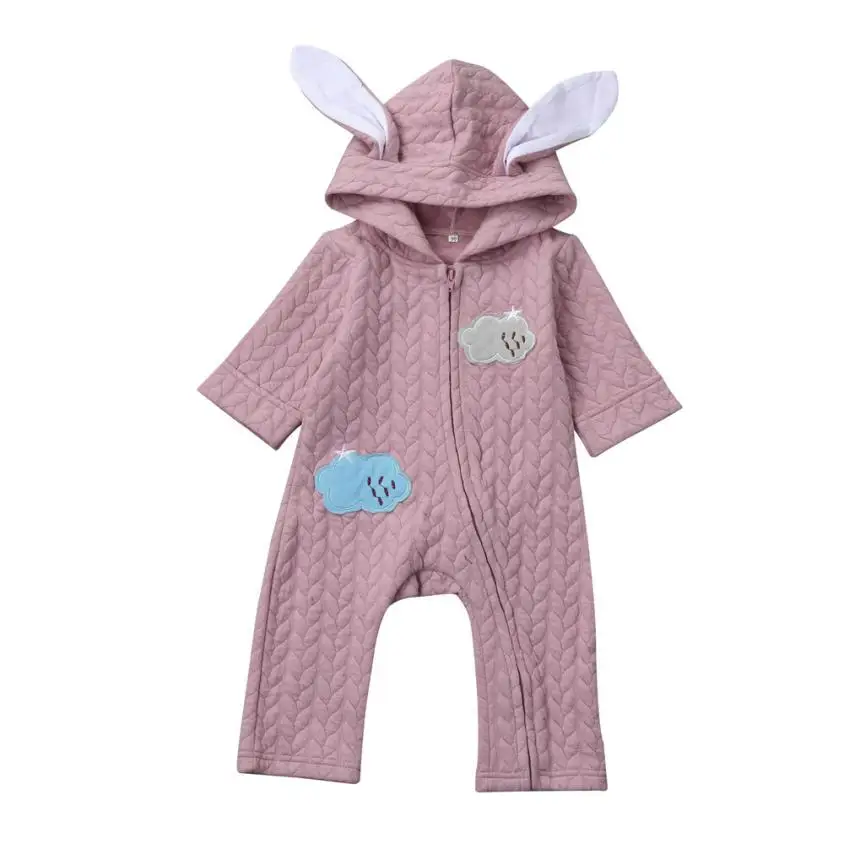 CHAMSGEND Baby rabbit Winter clothing harb Newborn Infant Baby Girl Boy Rabbit 3D Ear Cloud