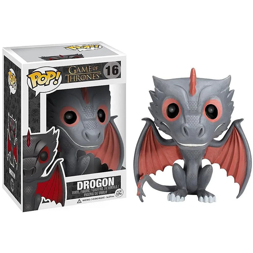 FUNKO POP Игра престолов игрушки Джон Сноу Дейенерис дрогон призрак ночной король Виниловая фигурка Коллекционная модель игрушки для детей - Цвет: with box