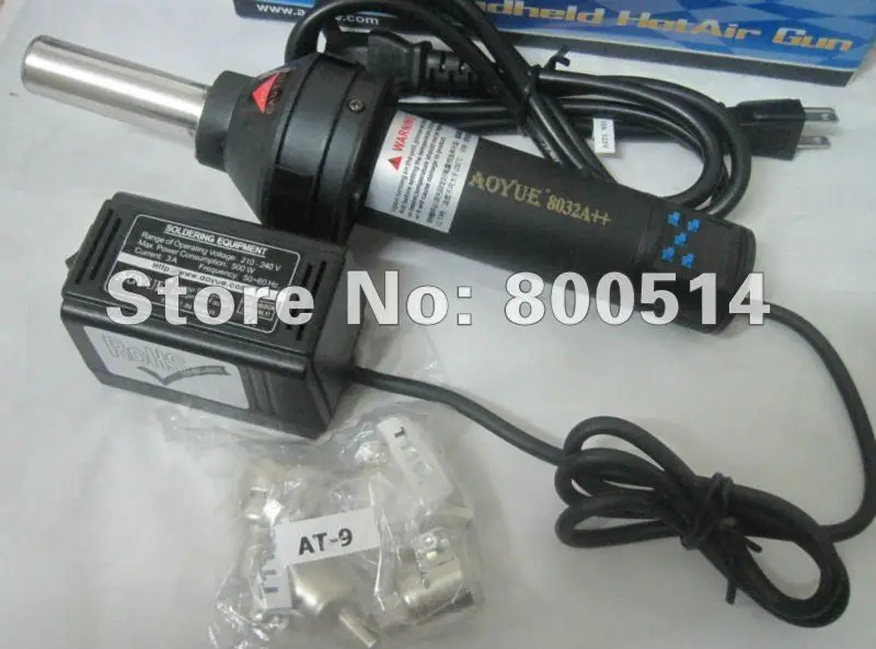 

AoYue 8032A++ Portable digital display Hand Held Hot Gun Air desoldering tool ---220V version