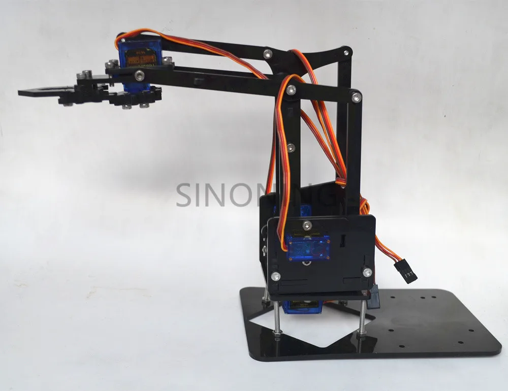 Акриловая механическая рукоятка робот 4 DOF arm для arduino созданный обучающий