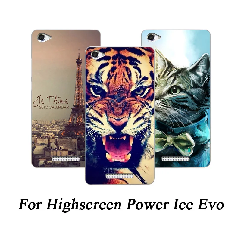 

Soft Tpu Phone Case For Highscreen Power Ice Evo Cases Silicone Painted Wolf Rose Fundas Sheer For Highscreen Power Ice Evo
