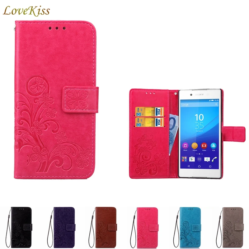 

For Sony Xperia Z1 Z2 Z4 Z3 Z5 Compact XA X Performance Compact XZ XR Printing Leather Phone Case Wallet Cover Flip Stand Book
