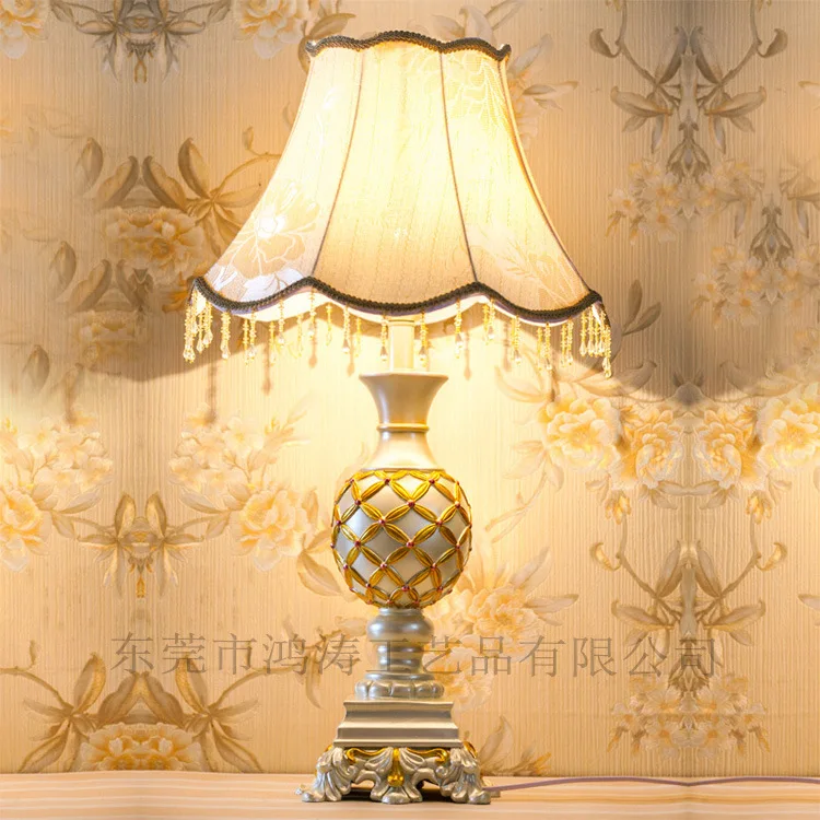 

TUDA 30.5X70cm Free Shipping European Style Table Lamp LED Table Lamp Romantic Design Home Decor Table Lamp For Bedroom Foyer