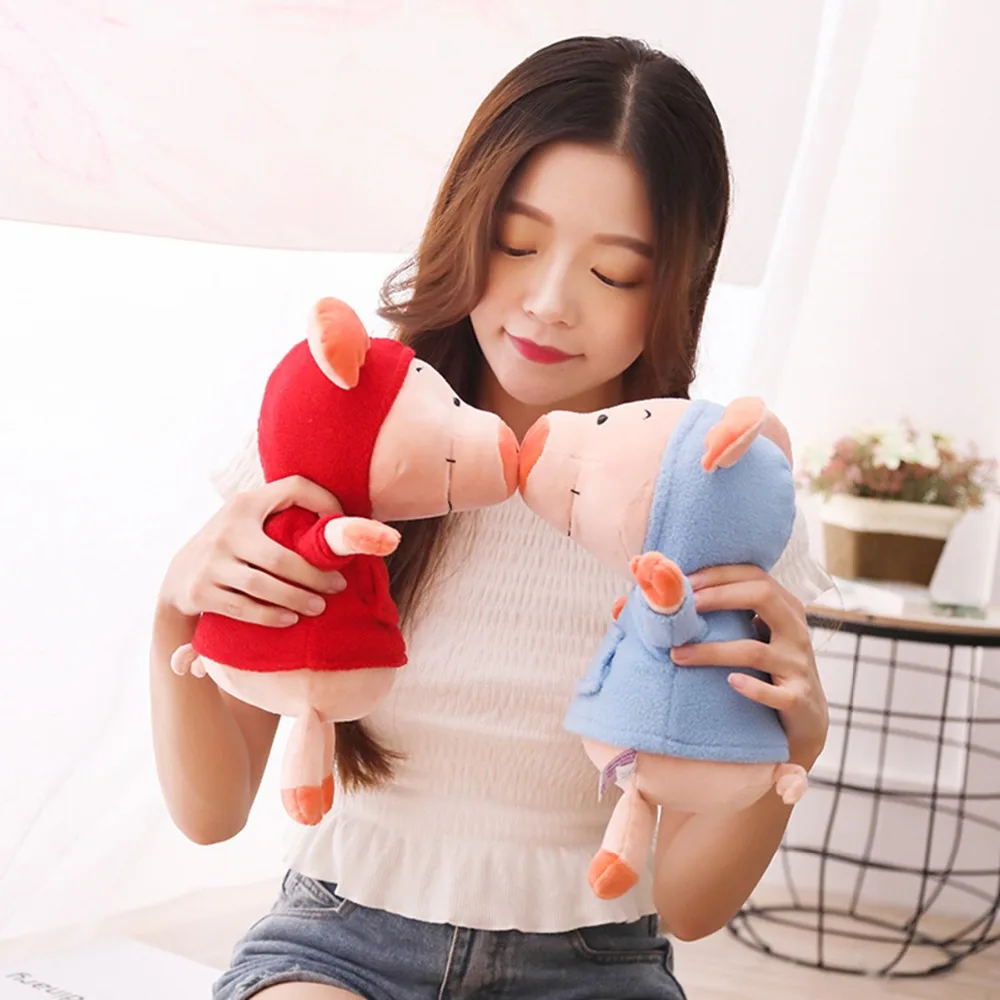 Мягкая плюшевая подушка Kawaii Love Pig 1 шт. 30 см мягкая с милым животным ручная грелка