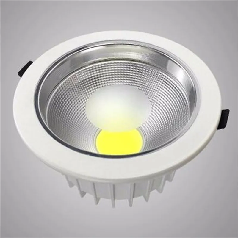 

Free shipping Led Downlight 20W COB Ceiling Spot Light White shell LED Ceiling Recessed Lights Warm Cool White Indoor Lighting