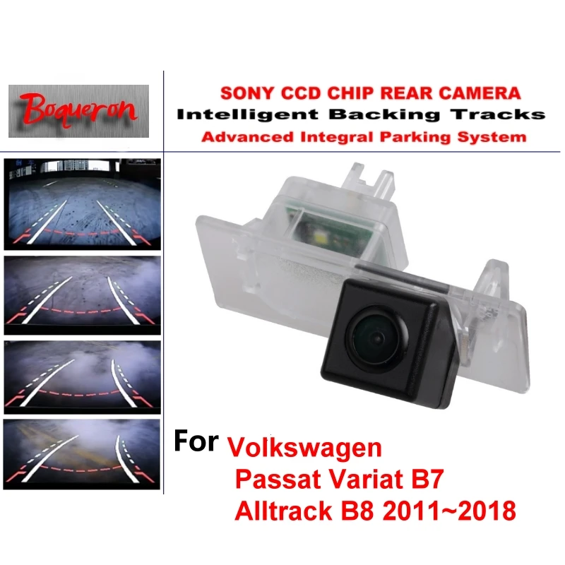 For vw Passat Variat B7 Alltrack B8 2011~2018 CCD Car Backup Parking Camera Intelligent Tracks Dynamic Guidance Rear View | Автомобили и