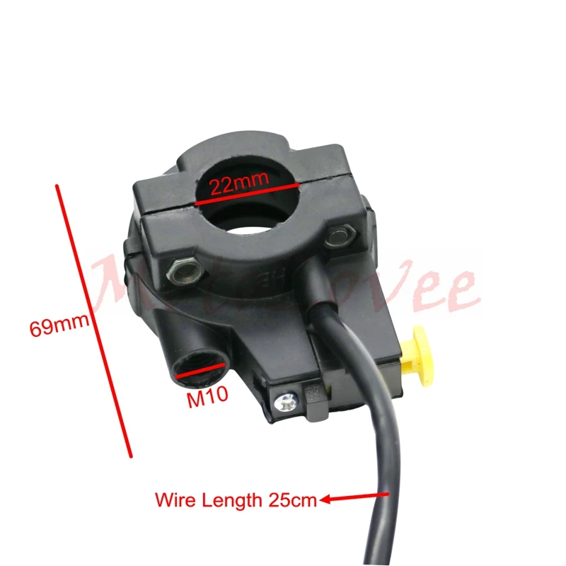MotoLovee мотоцикл руль 7/8 ''ATV велосипед Рог Starter выключатель на кнопку выключения
