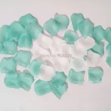 2000 шт 20 упаковок поддельные искусственные лепестки розы Конфетти petalas de rosas para casamento светло-голубой смешанный белый