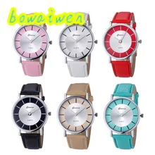 bowaiwen 8009 Women Fashion Retro Dial Leather Analog Quartz Wrist Watch Watches