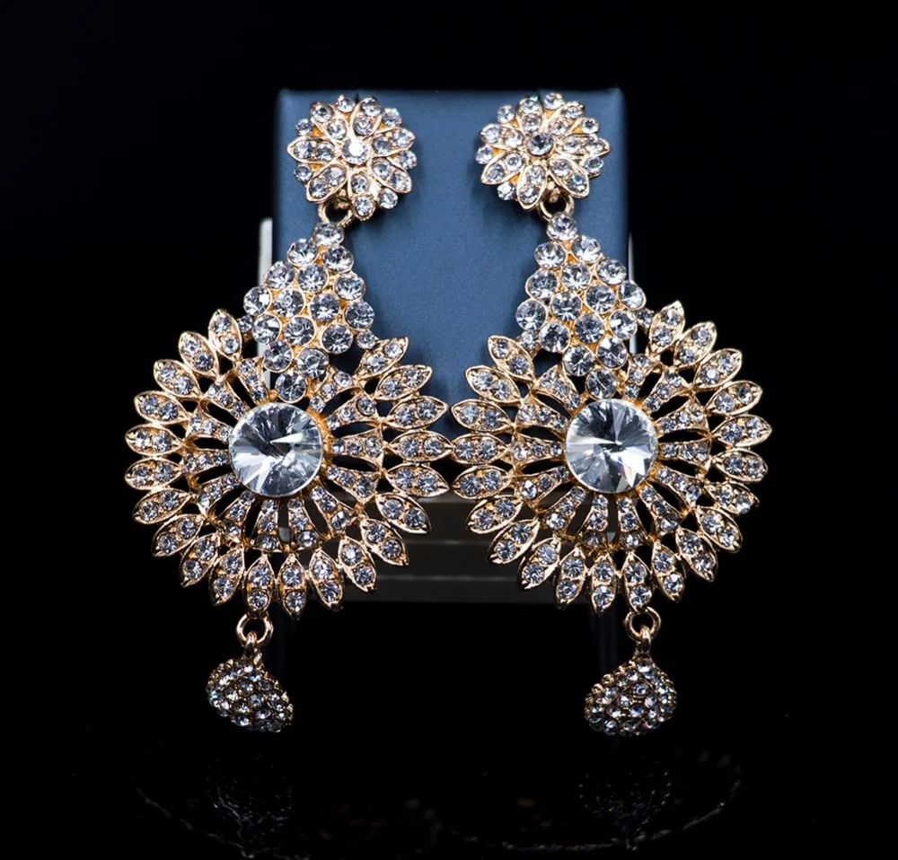 LAN Дворцовое свадебное ожерелье для женщин, ювелирное изделие, свадебное ожерелье и серьги, Австрийское ожерелье, Африканский ювелирный набор