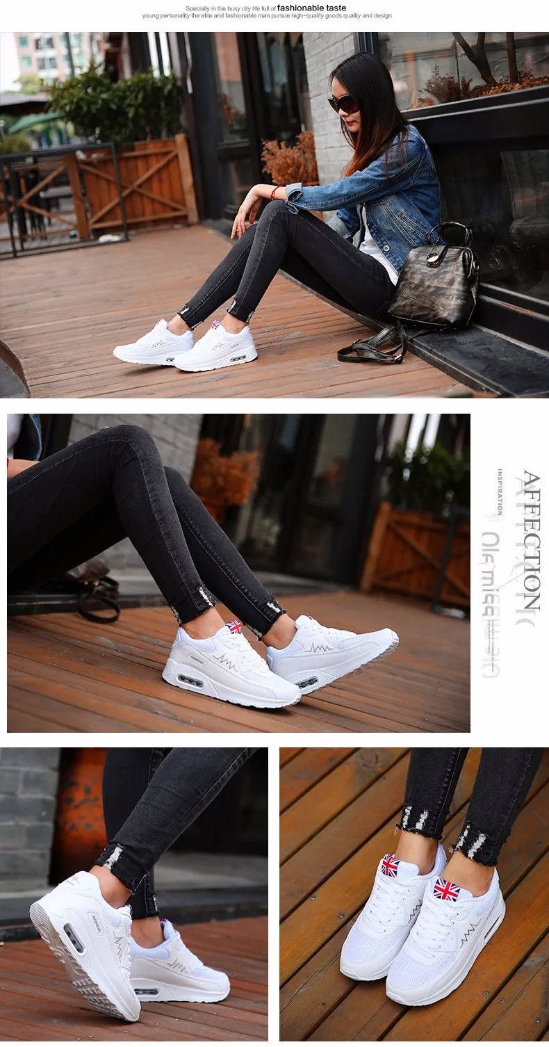 Женские уличные кроссовки, увеличивающие рост, женская спортивная обувь с воздушной подушкой, на платформе, для здоровья, для похудения, женская обувь для бега