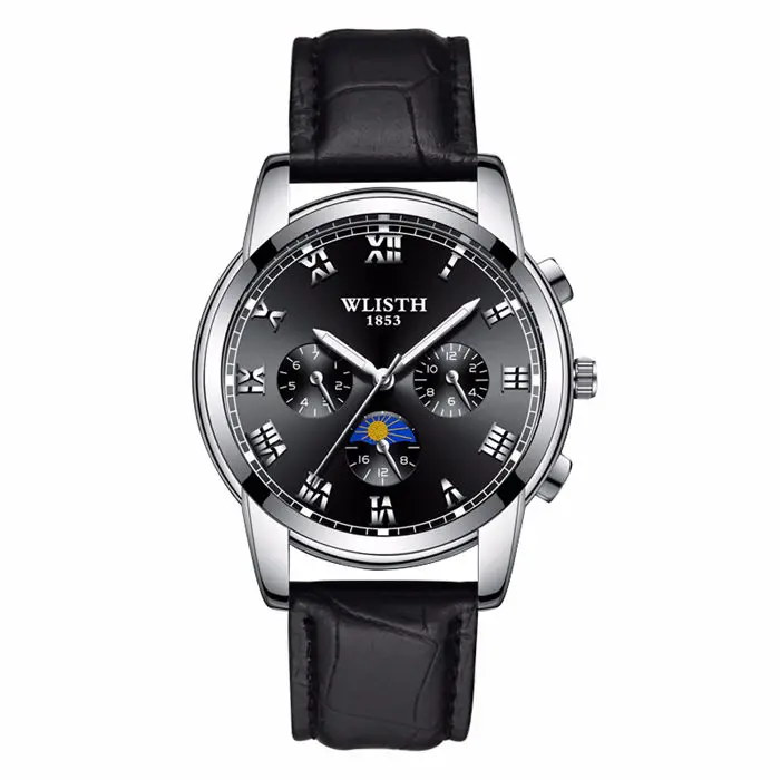 WLISTH relogio masculino мужские водонепроницаемые модные часы мужские кварцевые наручные часы люксовый бренд часы - Цвет: 6