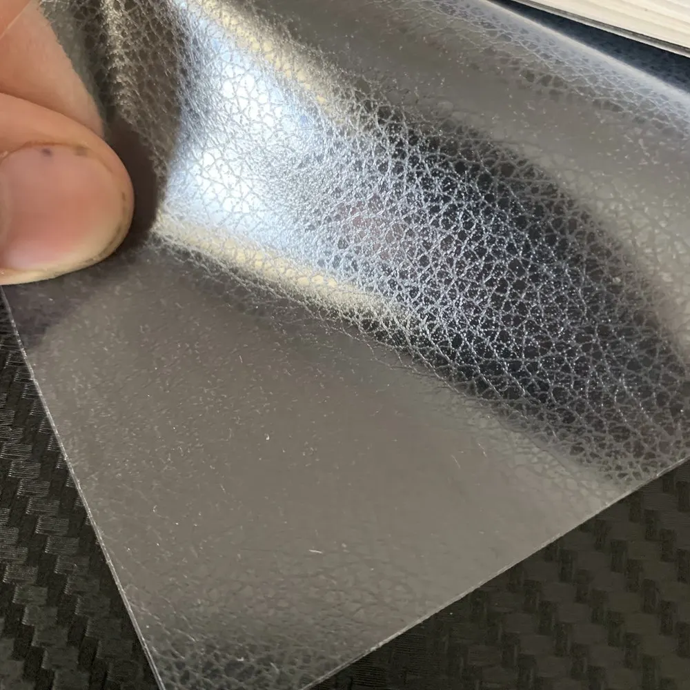 transparent  leather vinyl car wrap film stickers  (1)