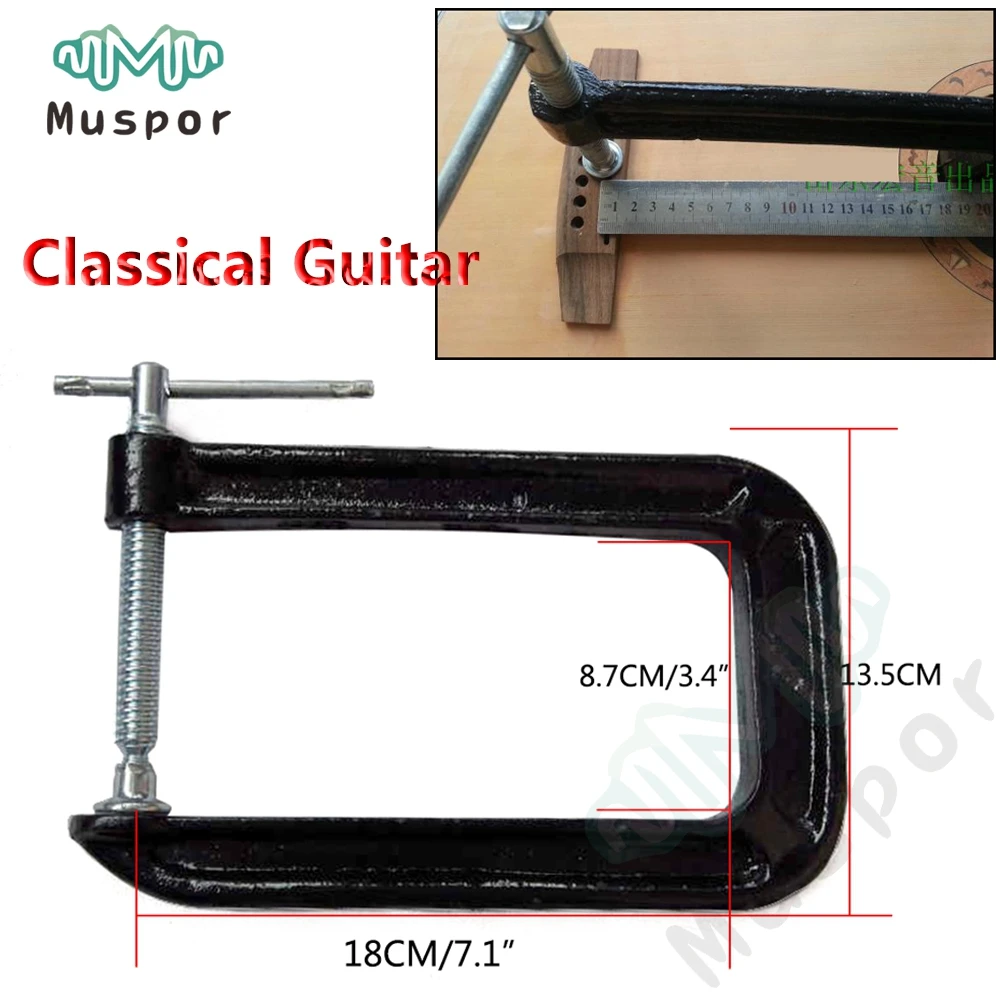 

Classical Guitar-Bar Clamp Guitar Bridge Replace Making Repairing Tools Neck Crack Clip Harp Yards