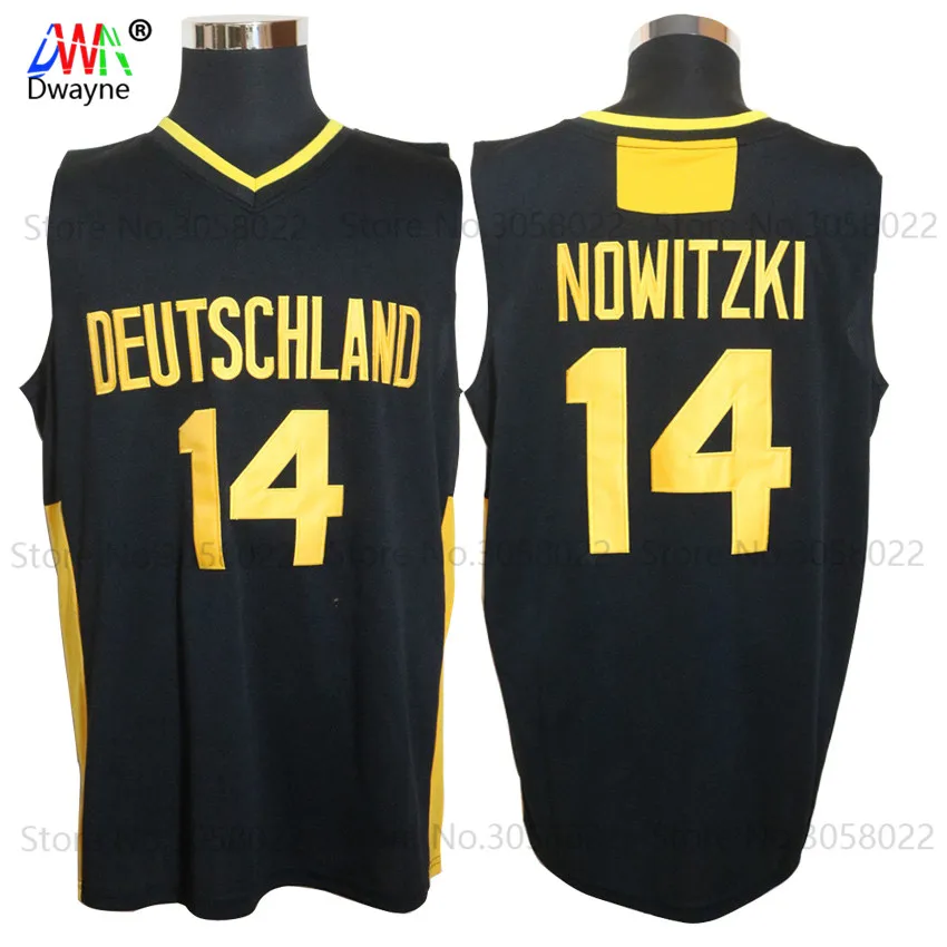 

2017 Mens Dwayne Dirk Nowitzki Jersey Cheap Throwback Basketball Jersey #14 Deutschland Team Basket Jerseys Retro Trikots Shirt