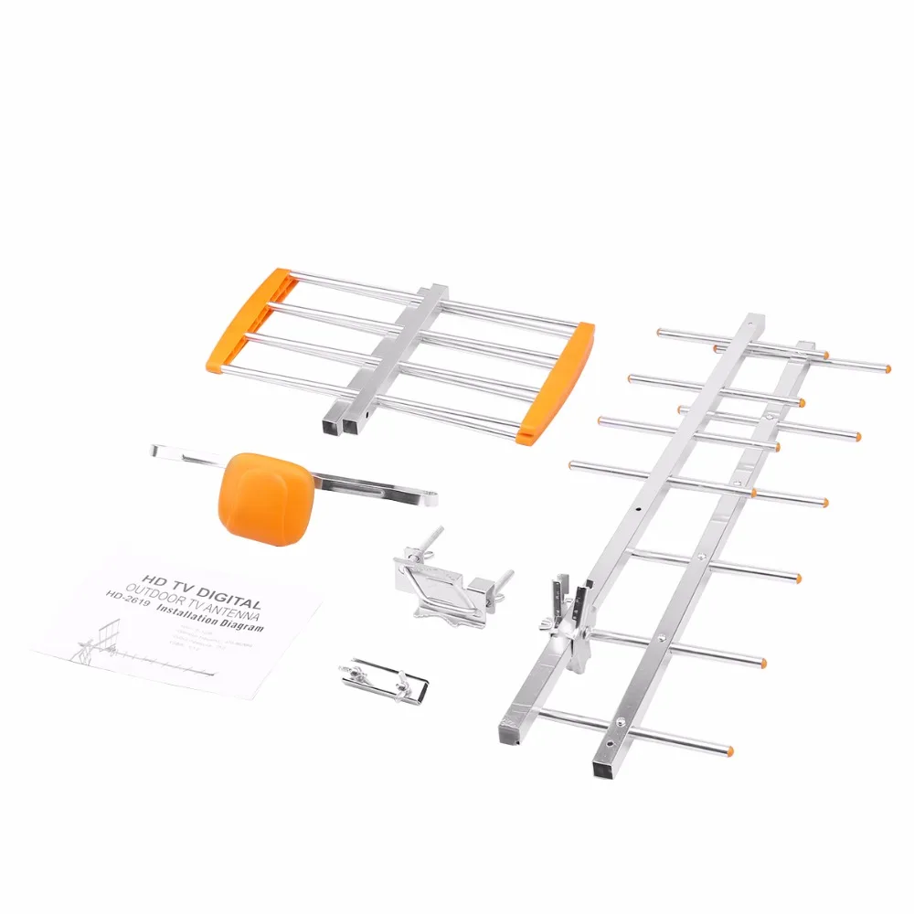 Fornorm 80 Миля Диапазон приема наружная ТВ антенна с высоким коэффициентом усиления HD ТВ антенна цифровая усиленная наружная/чердачная/крыша HD ТВ антенна