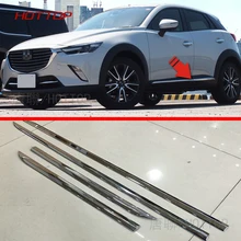 Chrome Molding Door Body Strips For Mazda CX 3 2016 2017 Accessories Trim Covers Car font