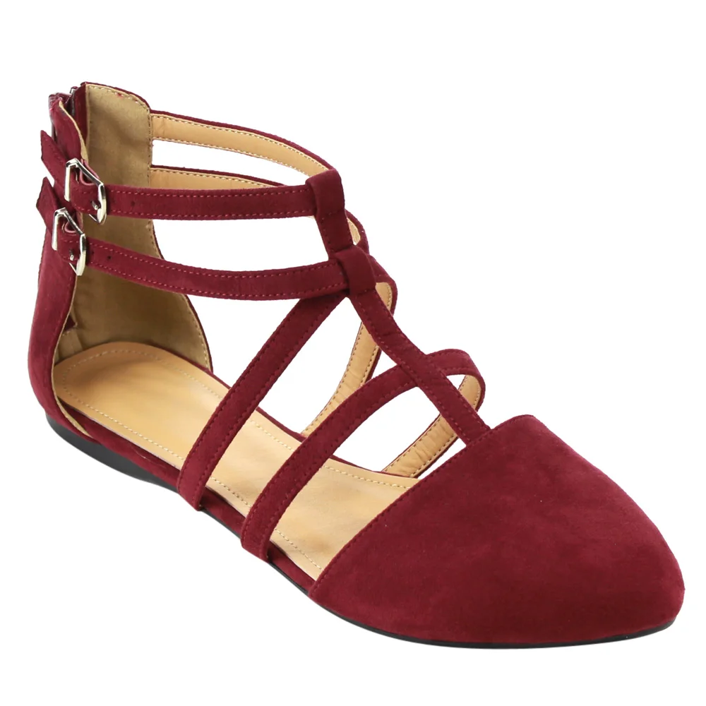 dressy flats with ankle strap